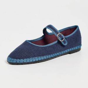 Flabelus Arthur Linen Mary Jane Flats