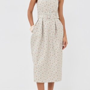 Rosie Assoulin Artichoke Dress with Belt