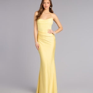 Windsor Ashlee Lace Halter Mermaid Formal Dress