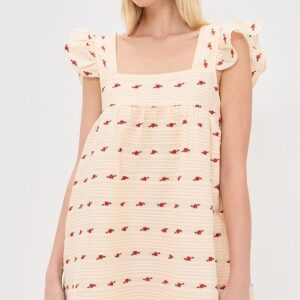 Aster Babydoll Mini Dress