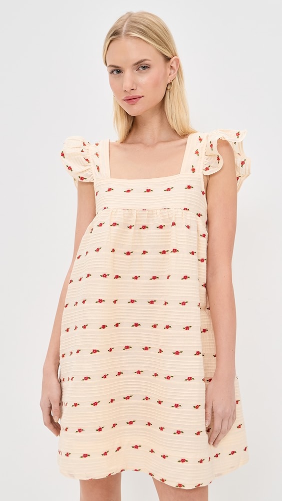 For Love & Lemons Aster Babydoll Mini Dress