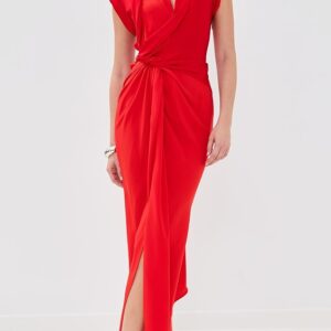 Victoria Beckham Asymmetric Twist Detail Dress Asymmetric Twist Detail Dress
