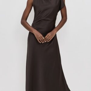 La Ligne Asymmetrical Draped Dress