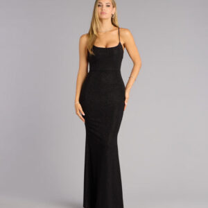 Aubree Glitter Mermaid Formal Dress