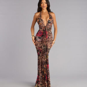 Windsor Aubrey Lace Halter Mermaid Formal Dress Aubrey Lace Halter Mermaid Formal Dress