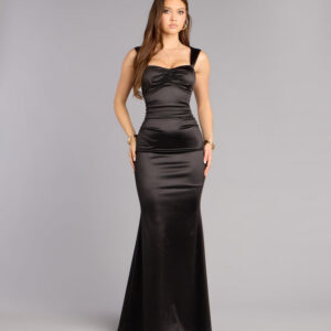 Audra Satin Mermaid Formal Dress