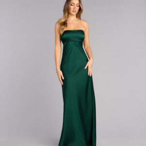 Windsor Audriana Satin A-Line Formal Dress