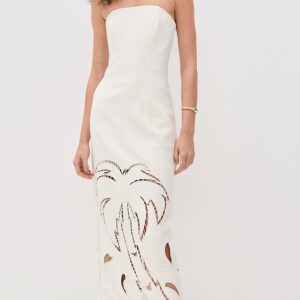Ava Applique Bustier Maxi Dress