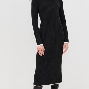 Varley Axel Rib Knit Midi Dress