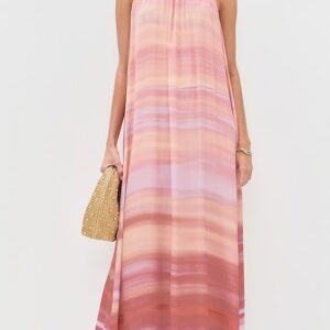Back Ties Maxi Dress