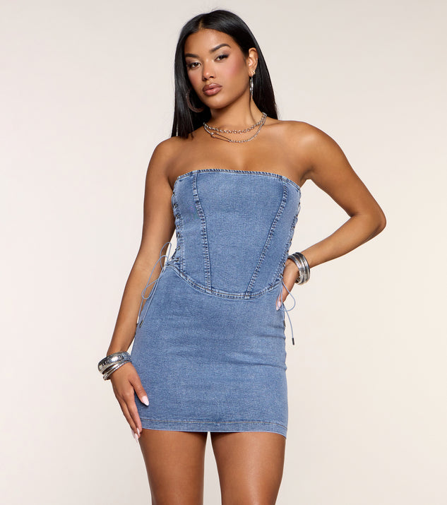 Windsor Bad Decisions Denim Mini Dress