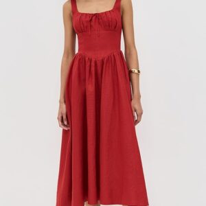 Reformation Balia Linen Dress