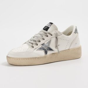Ballstar 2 Leather Upper and Spur Laminated Star Glitter Heel Sneakers