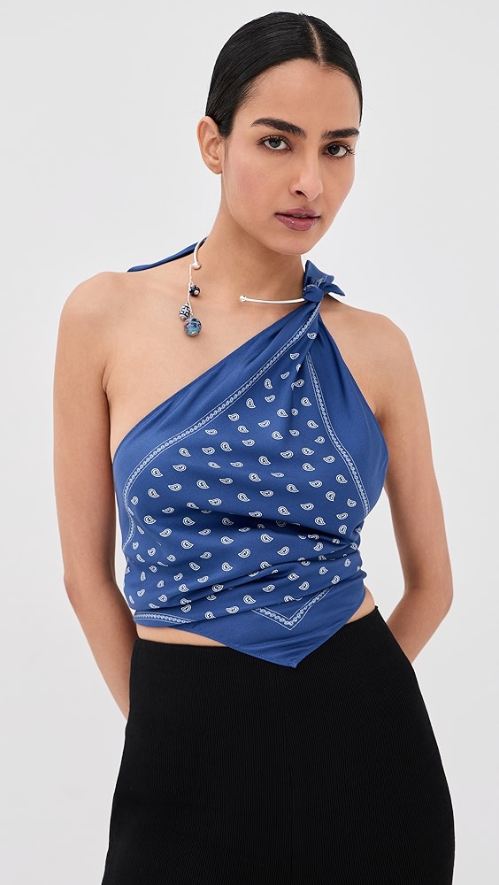 Christopher Esber Bandana Scarf Tie Top