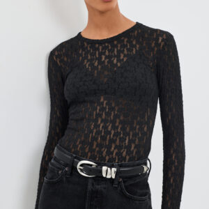 rag & bone Bardot Long Sleeve Top