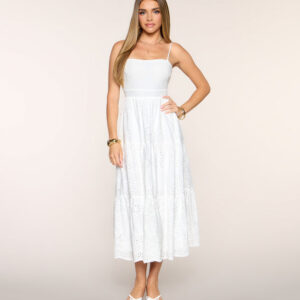 Windsor Barefoot In Bloom Eyelet Midi Dress Barefoot In Bloom Eyelet Midi Dress