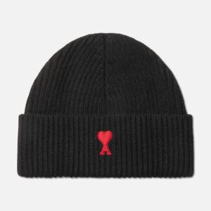 Ami Beanie with Contrasted Ami de Coeur Beanie with Contrasted Ami de Coeur