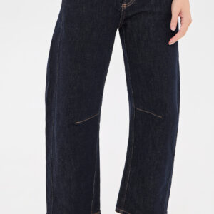 Beau Seamed Crescent Raw Jeans