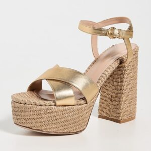 Gianvito Rossi Bebe Nappa Silk Washed Platform Heel