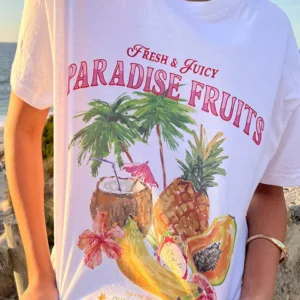 BB Exclusive Beginning Paradise Fruits White Tee