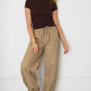 Ally Fashion Beige Cargo Relaxed Pant Elasticated Waist Beige Cargo Relaxed Pant Elasticated Waist