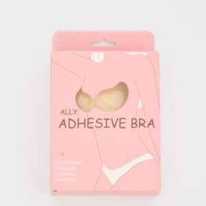 Beige Invisible Adhesive Bra Push-up Strapless