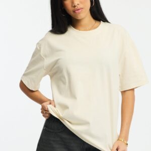 Ally Fashion Beige Oversized Tee Short Sleeve Beige Oversized Tee Short Sleeve