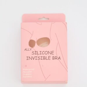 Ally Fashion Beige Silicone Invisible Bra Self-adhesive Strapless
