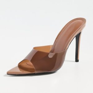 Black Suede Studio Bella Heels