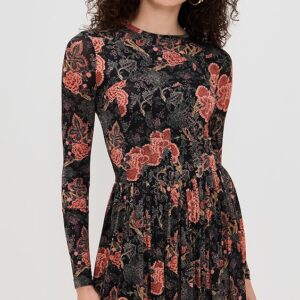 Bendetta Jersey Long Sleeve Mini Dress