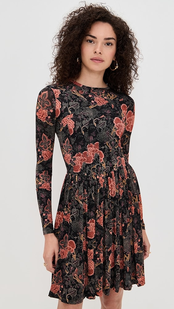 Ulla Johnson Bendetta Jersey Long Sleeve Mini Dress