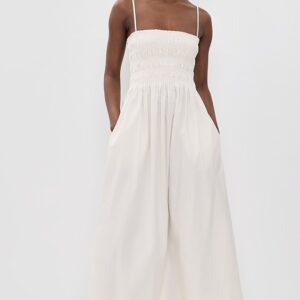 Pistola Bianca Shirred Bodice Dress