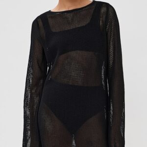 LE BOP Biarritz Long Sleeve Mini Coverup