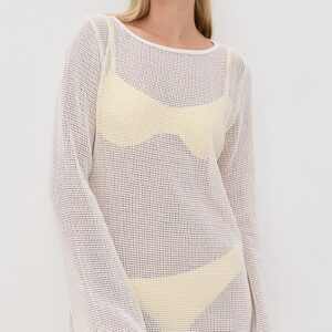 LE BOP Biarritz Long Sleeve Mini Coverup