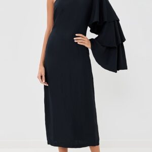 Rosie Assoulin Bidi Bidi Bom Bom Tea Length Dress Bidi Bidi Bom Bom Tea Length Dress