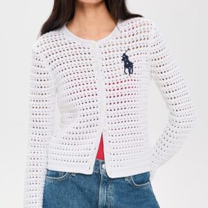 Polo Ralph Lauren Big Pony Crochet Cardigan