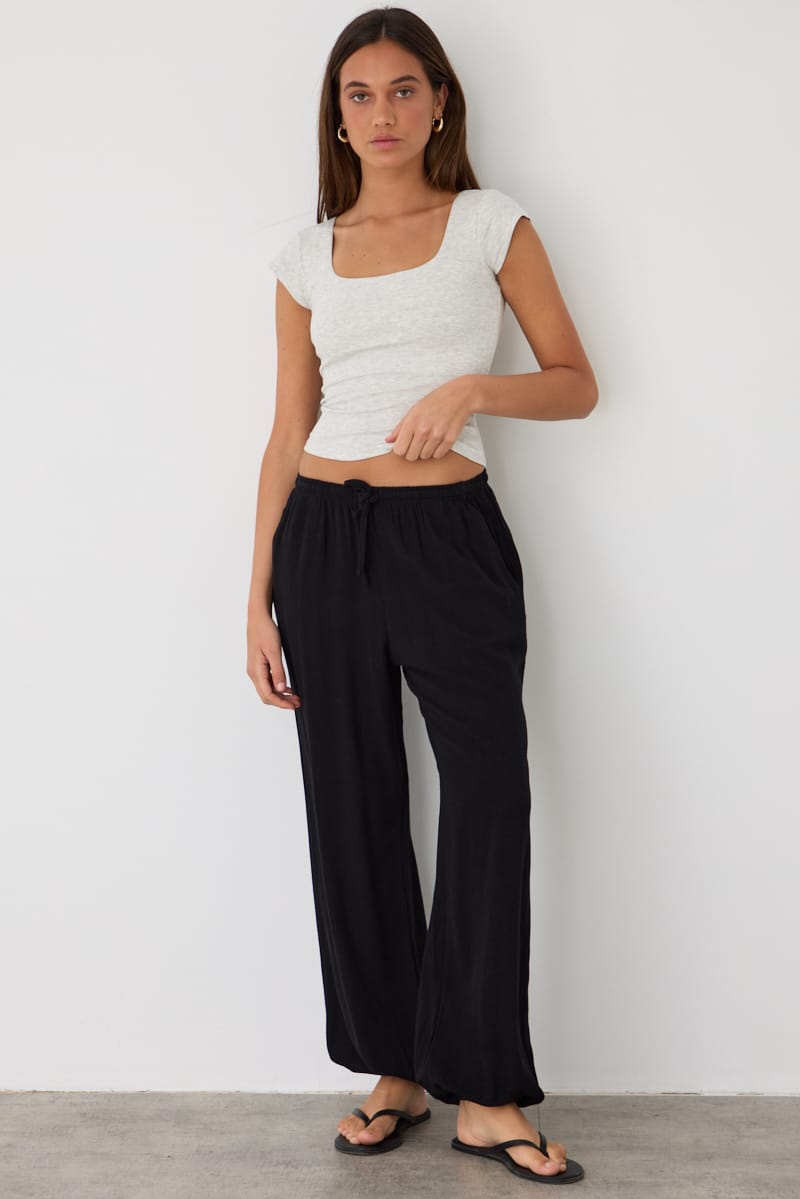 Ally Fashion Black Balloon Pant