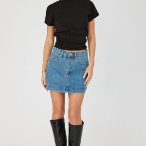 Ally Fashion Black Boat Neck Short Sleeve Top Black Boat Neck Short Sleeve Top