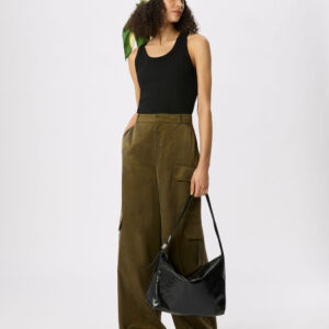 Black Classic Ribbed Vest