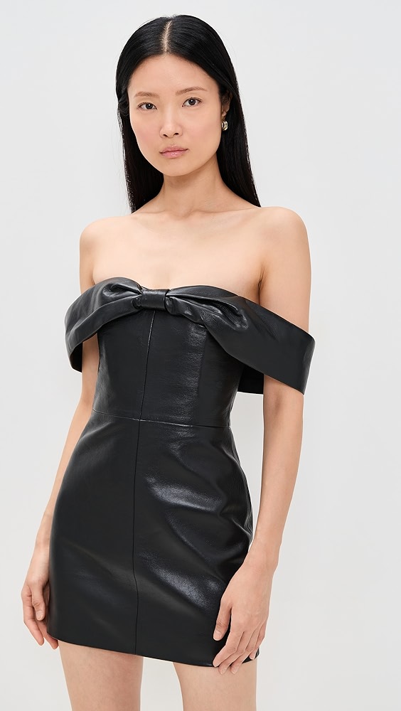 ANINE BING Black Colleen Mini Dress