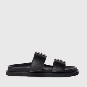 Black Double Buckle Slide Black Double Buckle Slide