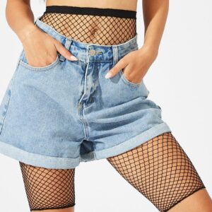 Black Fishnet Shorts