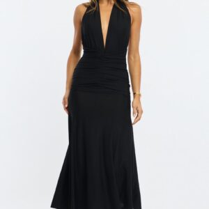 Black Halter Neck Dress