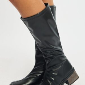 Black Knee High Boots