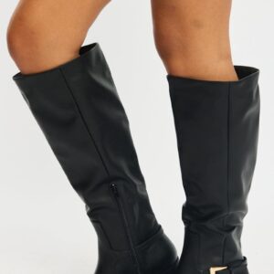 Black Knee High Boots