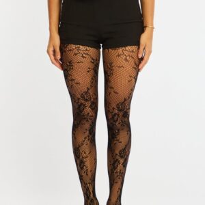 Ally Fashion Black Lace Tights Black Lace Tights