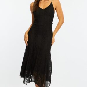 Black Midi Dress Lace
