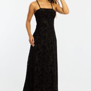 Black Midi Dress Strappy
