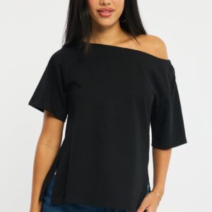 Black One Shoulder Top