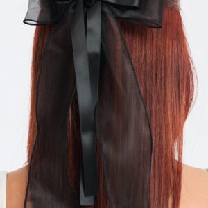 Black Organza Hair Bow